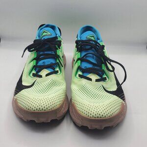 Pegasus Trail 2 Barely Volt Black Blue Tan Men's Sneakers Size 10.5